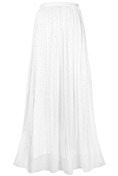 Юбка "Каприс" белая, органза, со стразами, миди