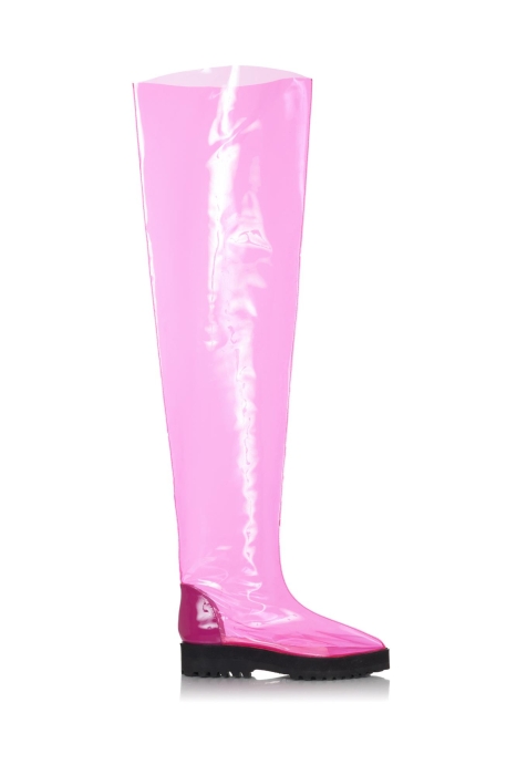 Ботфорты силикон розовые (низкие)