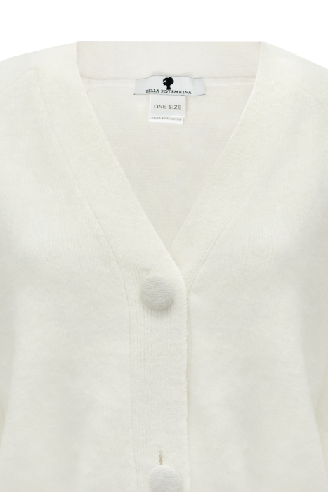 Кардиган "джемпер, кофта" белый (молочный), АНГОРА