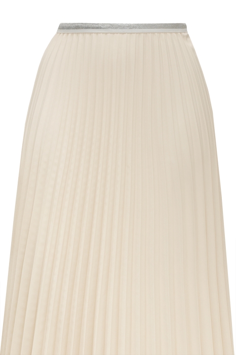 Юбка светло - бежевая, плиссе, макси (длина 100 см)