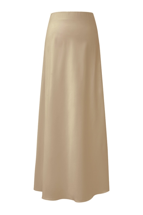 Юбка "атлас" эко-шелк плотный, бежевая (длина 100 см)