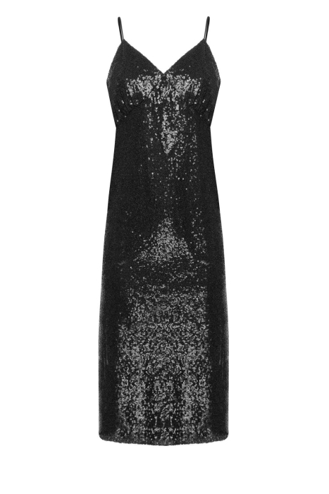 Комбинация "Хайди" черная, пайетки 