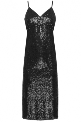 Комбинация "Хайди" черная, пайетки 