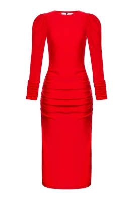 Платье "Пэйдж" красное, бифлекс