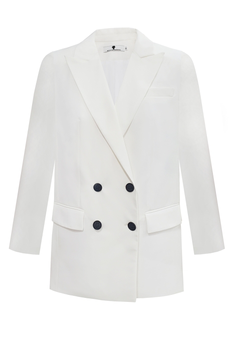 Пиджак - жакет "Дионис" молочный, двубортный