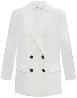 Пиджак - жакет "Дионис" молочный, двубортный