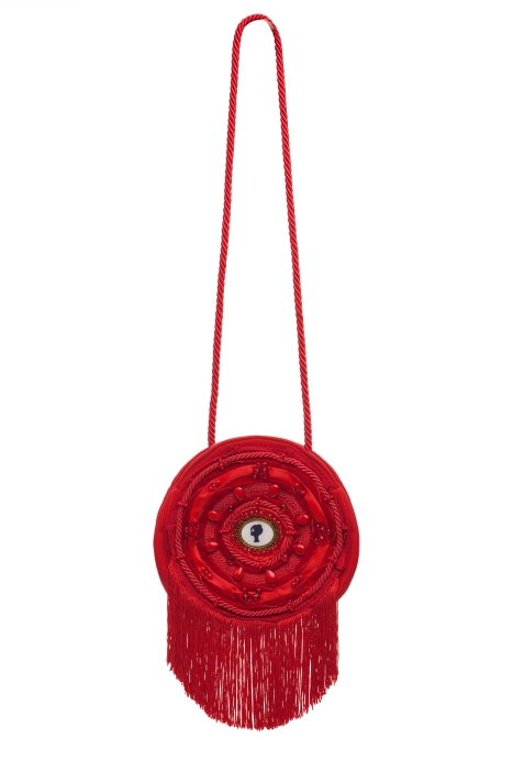 Ридикюль круглый красный  "Лого"