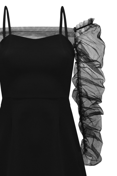 Комплект "Эстелла" черный, сарафан с блузкой из фатина