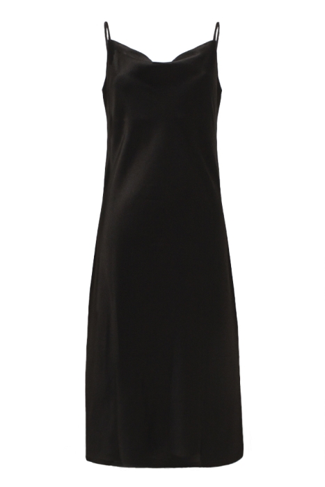 Платье - комбинация "Шерри" черная, атлас (шелк)