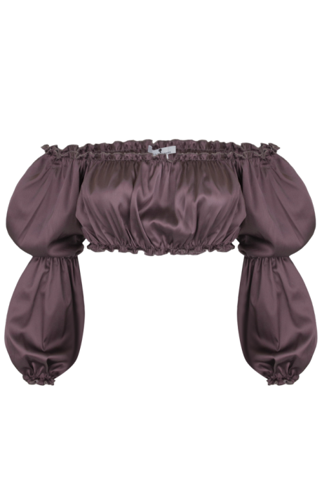 Костюм "Лана" сиреневый, атлас (шелк)