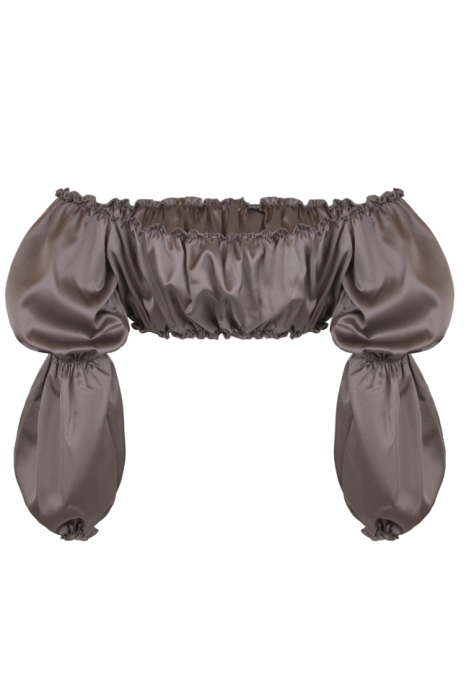 Костюм "Лана" бежевый (шоколад), атлас (шелк)