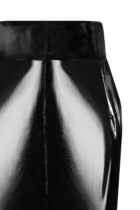 Юбка "Рокси" черная, эко-кожа, лак
