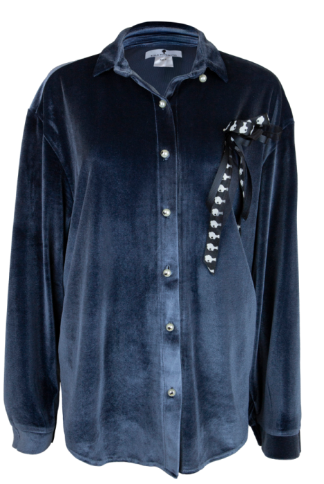 Костюм - пижама "Винтер" серый, бархат