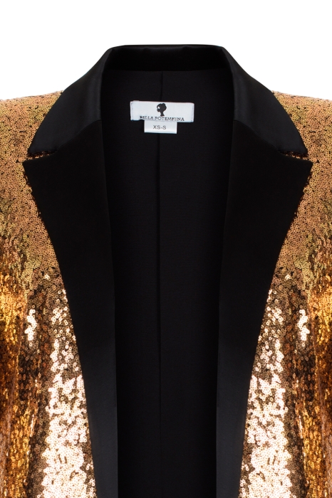 Жакет "Сент" золотистый, пайетки