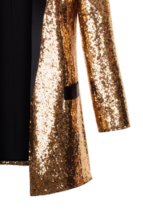 Жакет "Сент" золотистый, пайетки