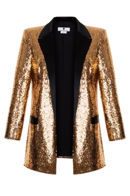 Жакет "Сент" золотистый, пайетки