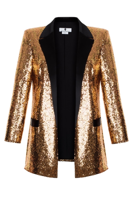 Жакет "Сент" золотистый, пайетки
