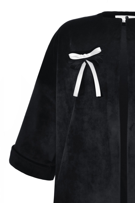 Жакет "Шель" черный, бархат