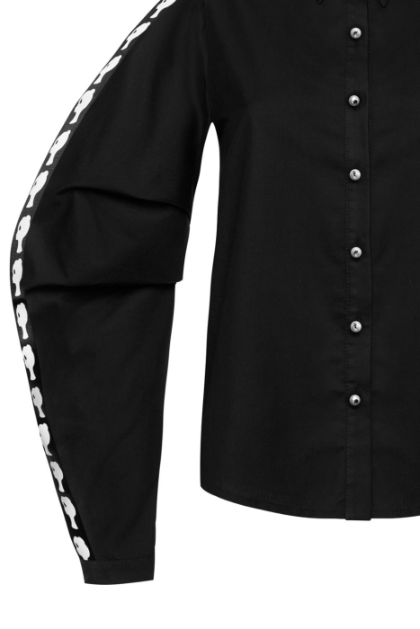 Блуза "Глэдис" черная, с лого