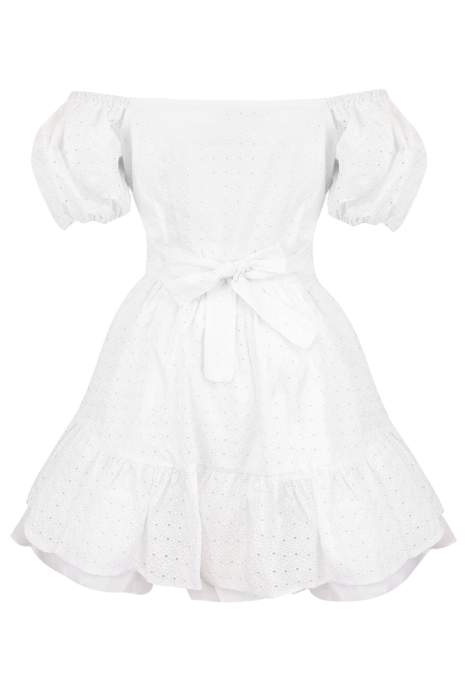 Платье "Онтарио" ,Опущенные плечи , Мини, Шитьё