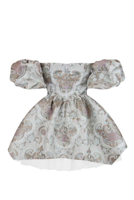 Платье "Версаль" тиффани,королевский жаккард,мини