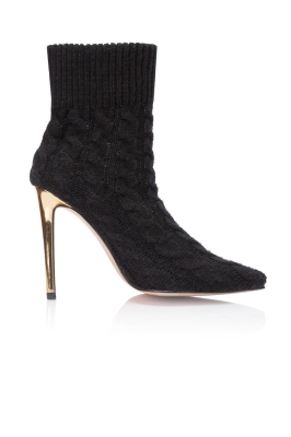 Ботильоны "AW 18-19" вязаные, черные