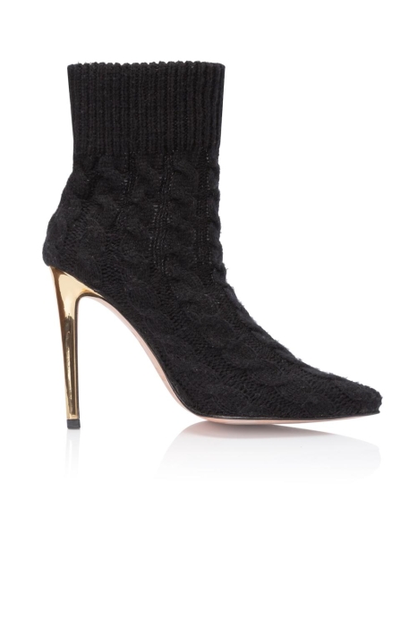 Ботильоны "AW 18-19" вязаные, черные
