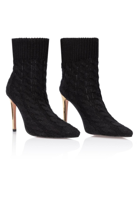 Ботильоны "AW 18-19" вязаные, черные