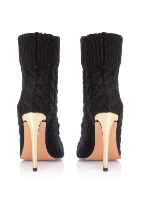 Ботильоны "AW 18-19" вязаные, черные