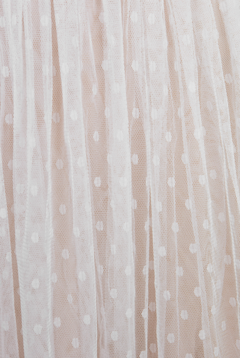 Платье "Мелиза" белое, кружево, фатин, миди