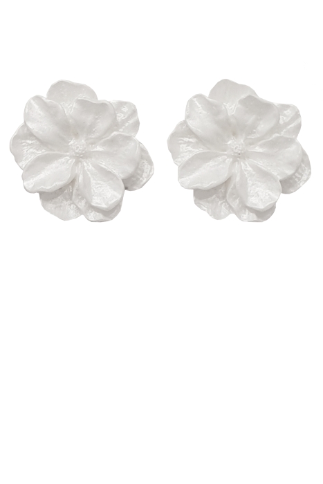 Серьги "Цветы" белые