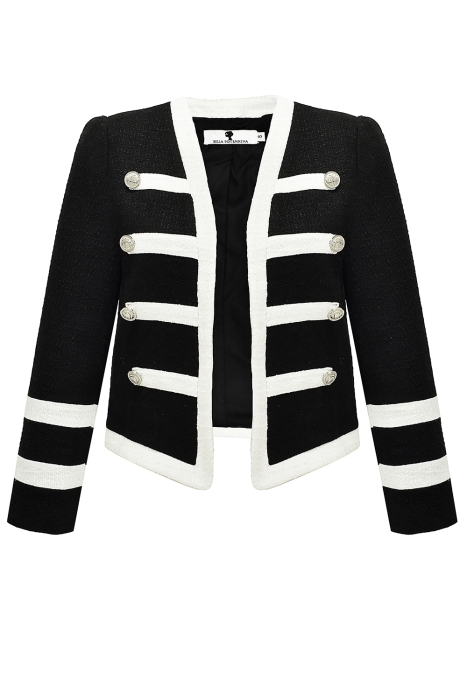 Костюм "Тиана" черный, белые вставки