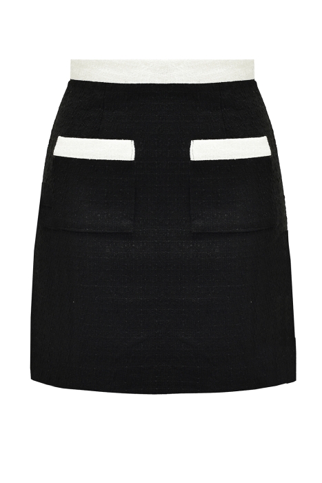 Костюм "Тиана" черный, белые вставки