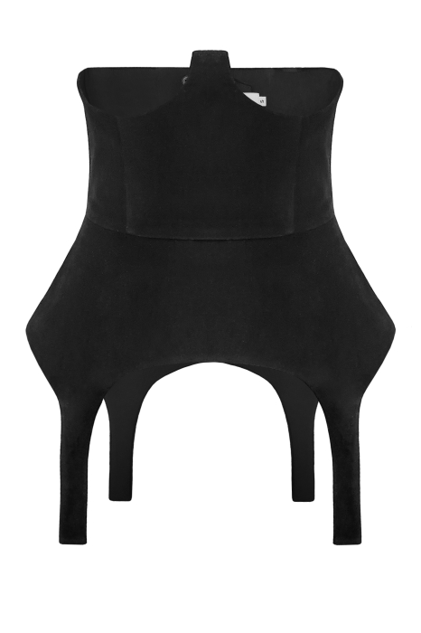 Пояс-корсет "Эвет" черный, бархат