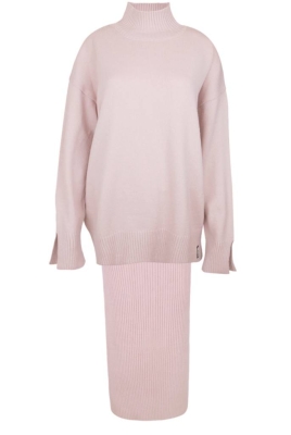 Костюм "Алессио" розовый (пудровый), вязанный