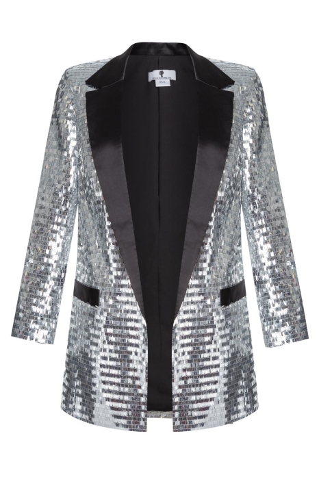 Жакет "Сент", серебристый, пайетки NEW