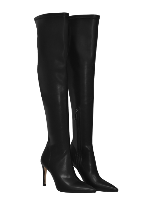 Сапоги - ботфорты черные