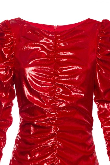 Платье "Терри" красное, бархат ламе