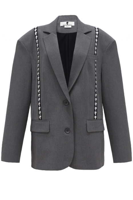 Пиджак - жакет "Адажио" серый, костюмка