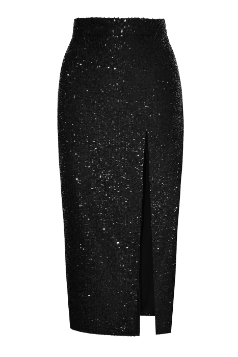 Костюм "Розмари" черный, пайетки + чокер роза