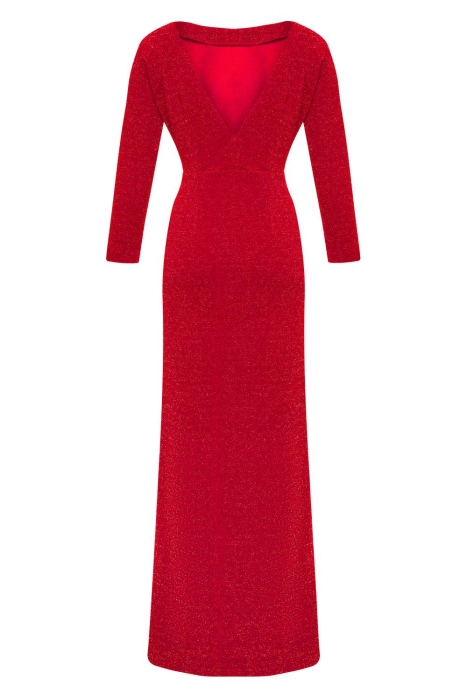 Платье "Джипси" красное, трикотаж с люрексом