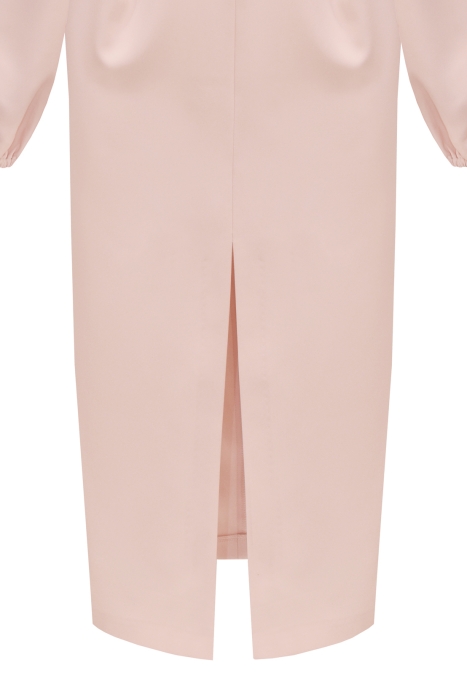 Платье "Милана" пудровое (розовое), миди