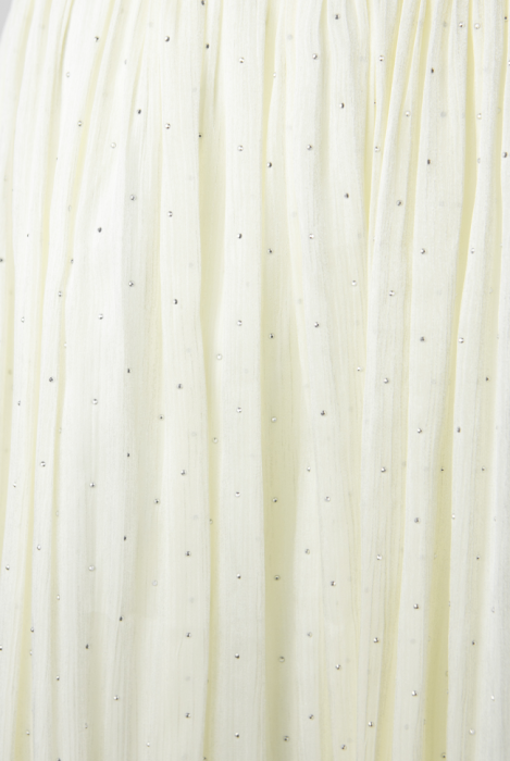 Юбка "Каприс" шампань, органза, со стразами, миди