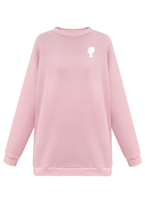 Свитшот "Ренард" пудровый, удлиненный