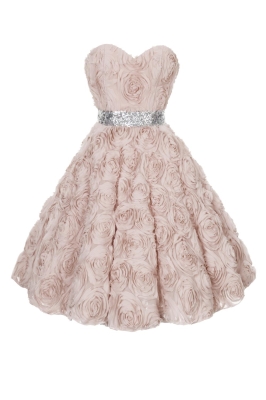 Платье "Росселла" миди, нюдовое