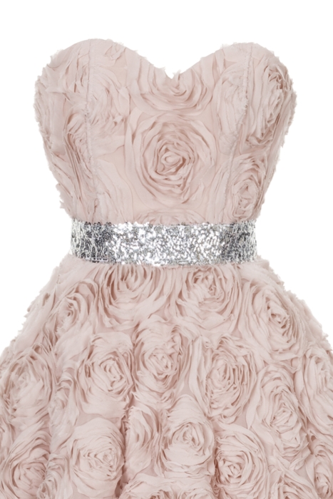 Платье "Росселла" миди, нюдовое