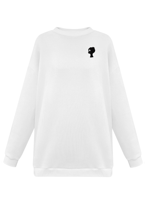 Свитшот "Ренард" молочный, удлиненный