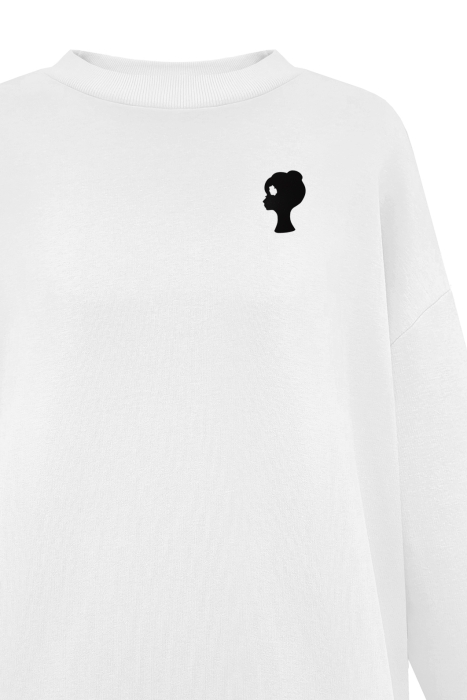 Свитшот "Ренард" молочный, удлиненный