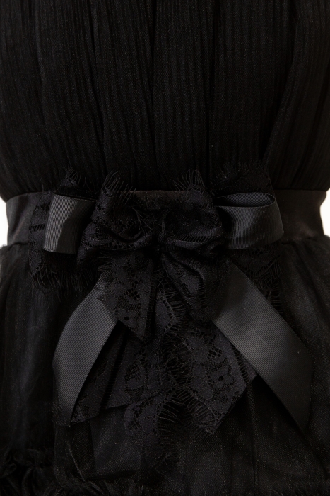 Платье "Аверилл" черное, фатин, мини