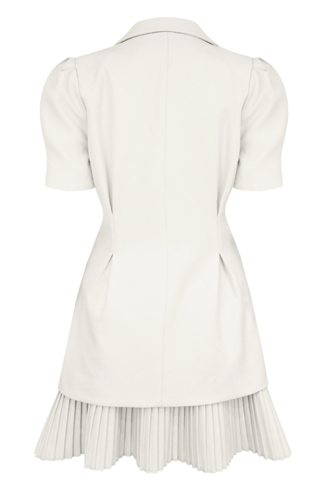 Пиджак - жакет "Брис" Белый, короткий рукав - фонарик